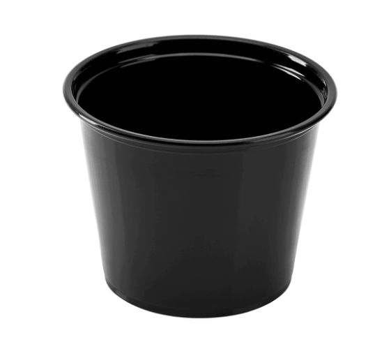 Karat 5.5 oz PP Black Portion Cup 2500/case - Black