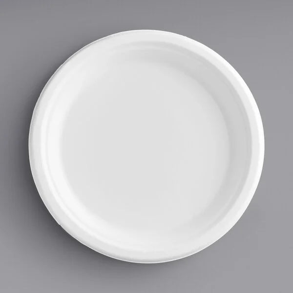 Bagasse 10" Round Plate [ Pack of 50 ]