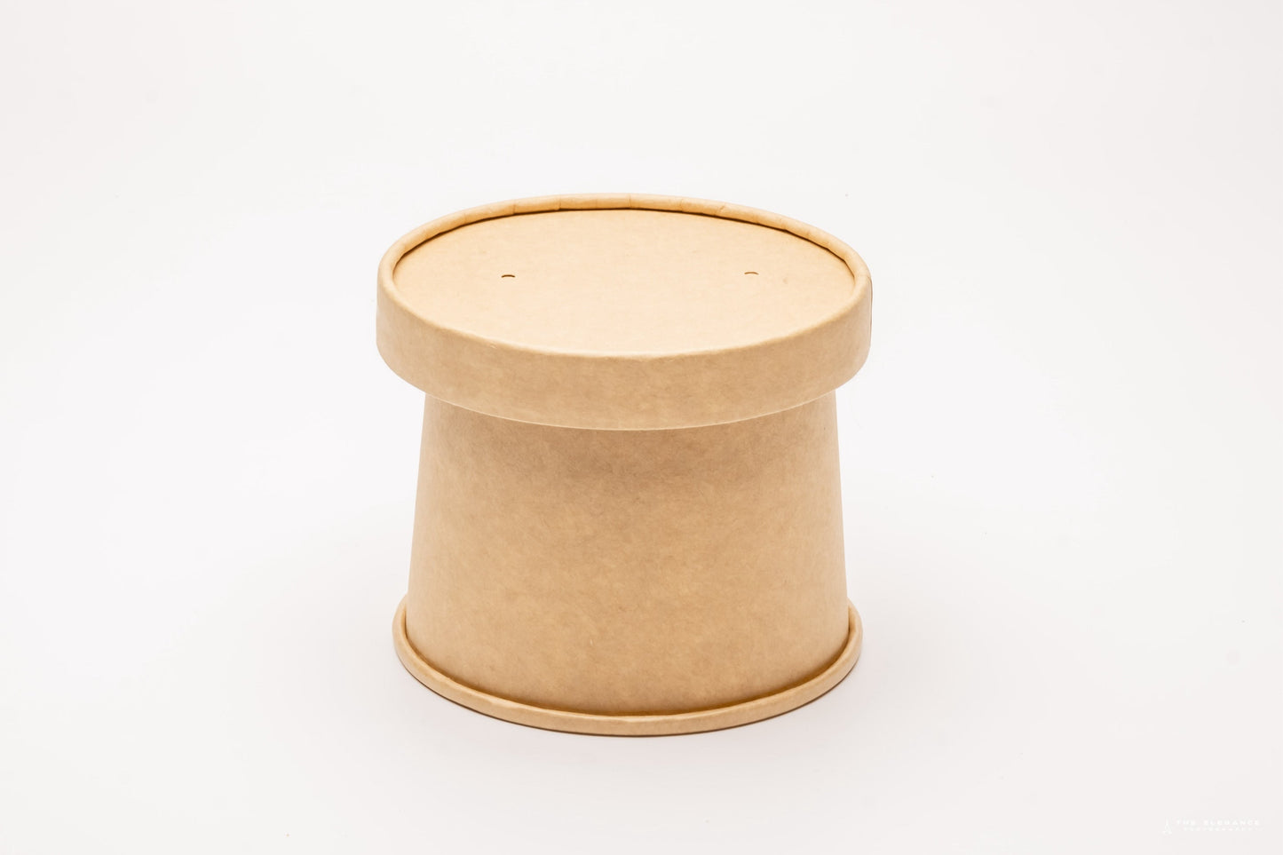 Kraft Paper Food Cup with Vented Lid 350 ml/11.8 oz [Pack of 250]