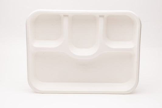 BAGASSE 4 CP MEAL TRAY [25 Pack]