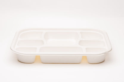 BAGASSE 8 CP MEAL TRAY [50 Pack]