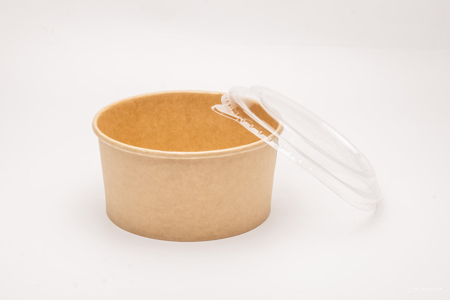 Round Kraft PE-Lined Microwavable Take-Out Container 520 ml [Pack of 250]