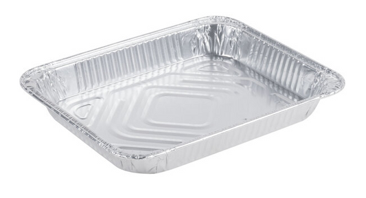 TP Heavy Duty Half Size Shallow Aluminium Tray