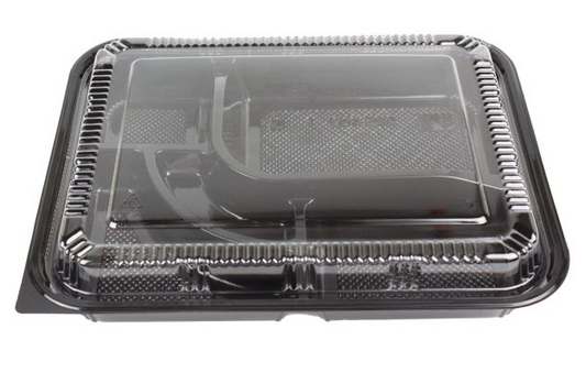 10.5" x 8.5" x 1.5" TZ306 - 5 Compartment Bento Box [200/Case]