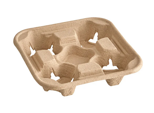 Karat Biodegradable Cup Holder for 4 Cups (300/Case)