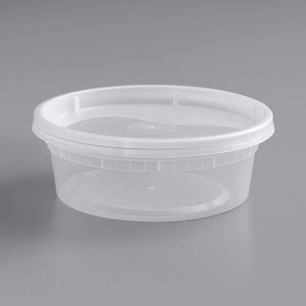 IN 8 oz Deli/Soup Container with Lids (240/Set)