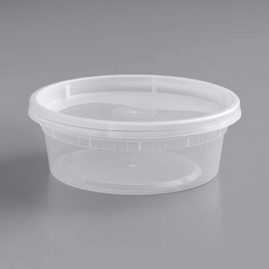 IN 8 oz Deli/Soup Container with Lids (240/Set)