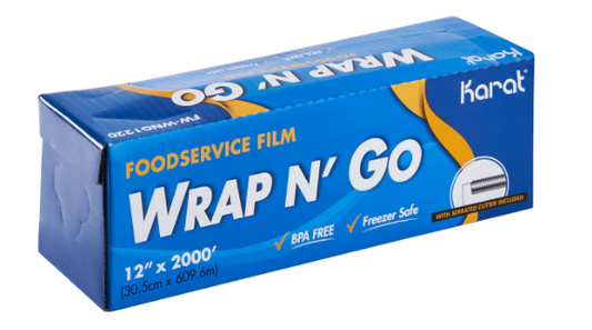 Karat 12" x 2000' Food Service Cling Film Roll