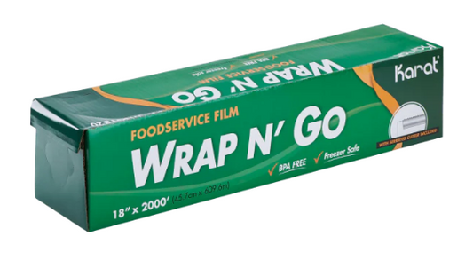 Karat 18" x 2000' Food Service Cling Film Roll