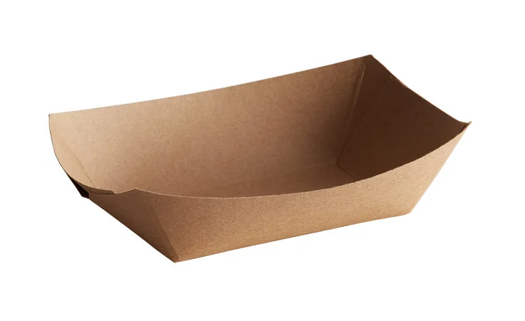 karat 2 lb Paper food tray Kraft 1000/case