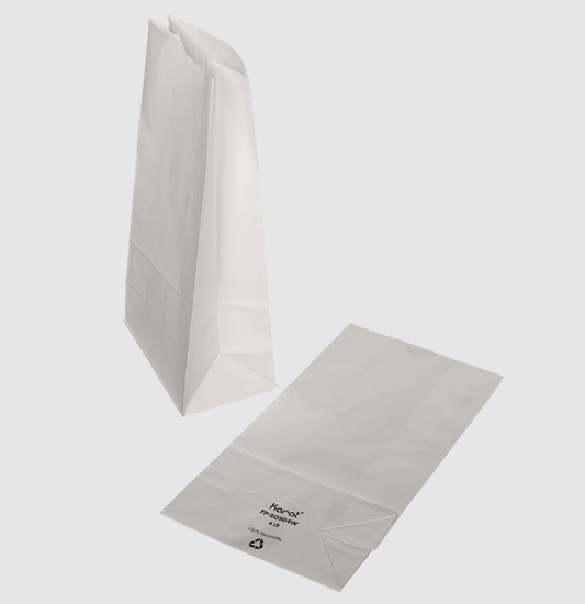 Karat 4 Lb White Grocery Bag White (2000/Case)