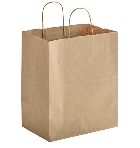 Kraft Paper Shopping Bag with Handle 10" x 7" x 12" [250/Case]