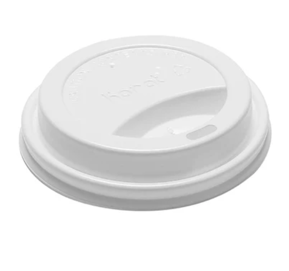 Karat Sipper Dome Lids for 8 oz hot cups - White 1000pcs