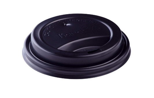 Karat Sipper Dome Lid 90 mm (10-24 oz) Black 1000/case