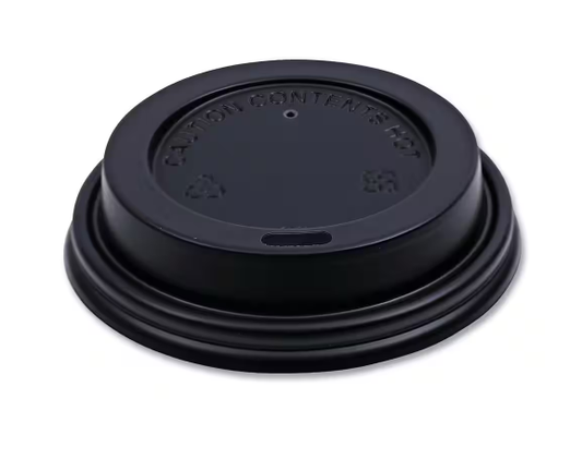 RBT Exports Lids For 8 oz Hot Cups Black (1000/Case)