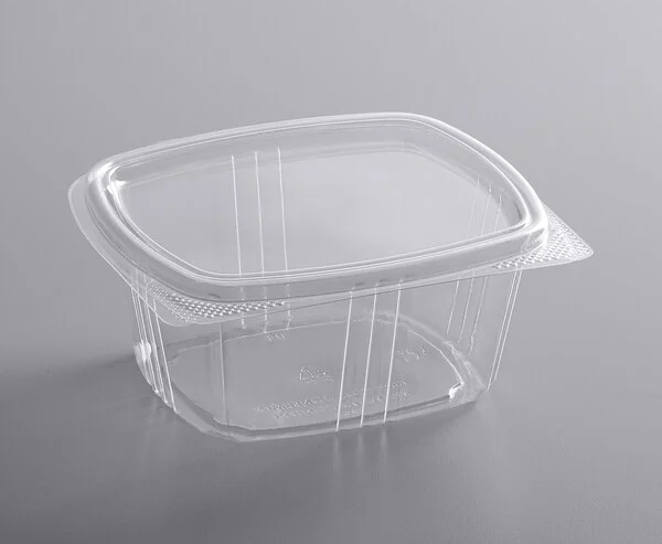 16 oz RPET Hinged Deli Container [200/Case]