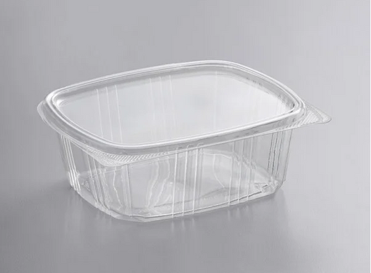 32 oz RPET Hinged Deli Container [200/Case]