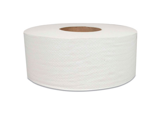 Rightchoice 2 Ply 9” Jumbo Toilet Roll 700 ft White(12/Case)